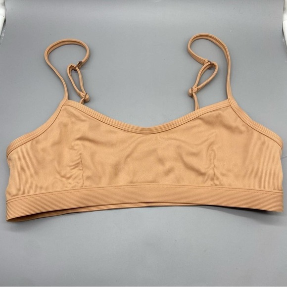 NEW! Abysse x Free People Movement Schaffer Sports Bra Clay Rib Size XL 1760 - Picture 1 of 8